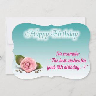 Glossy Popular Rose Geburtstagskarte