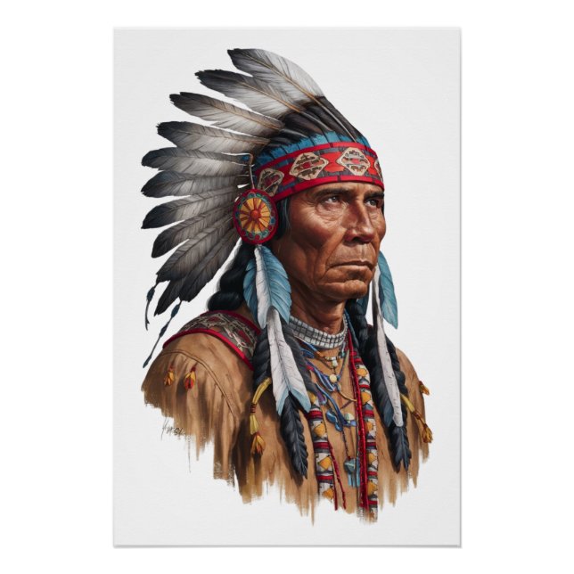 Glossy Poster - Indianerinnen (Vorderseite)