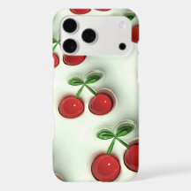 Glossy Red Cherries – 3D Aesthetic iPhone Case 🍒
