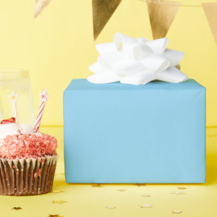 Glossy Solid Baby Blue Geschenkpapier