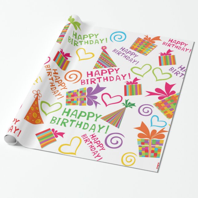 Glossy Wrapping Paper, 30" x 6' Geschenkpapier (Ungerollt)