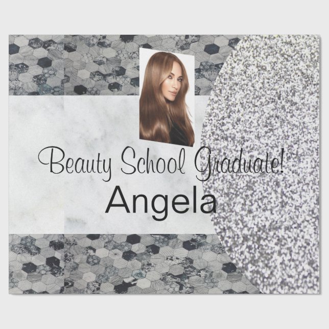 Glossy Wrapping Paper, Beauty School Graduate! gry Geschenkpapier (Flach)