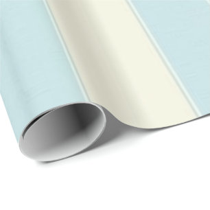 Glossy Wrapping Paper Blue Beige Streifen Geschenkpapier