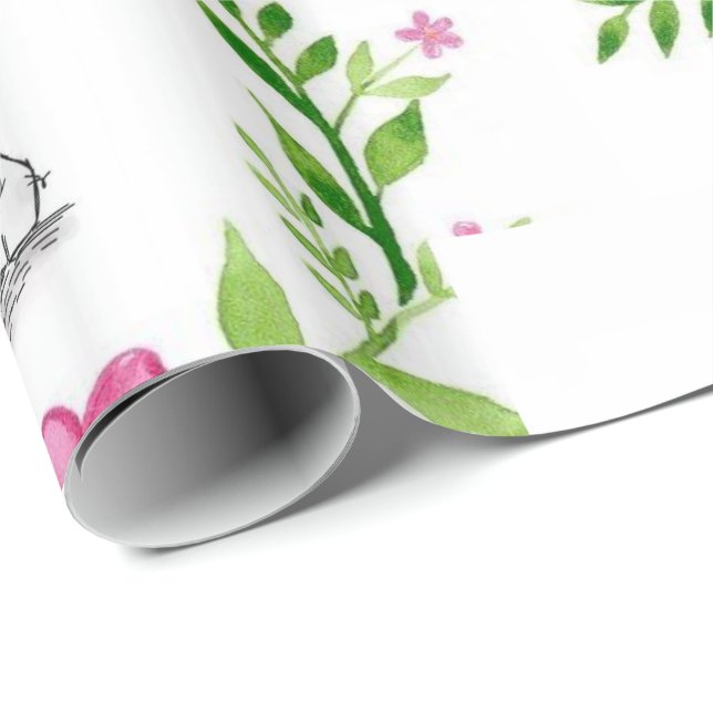 Glossy Wrapping Paper Elephant Geschenkpapier (Rolleneckpunkt)