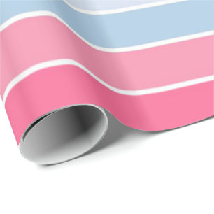 Glossy Wrapping Paper Pastellstreifen Geschenkpapier