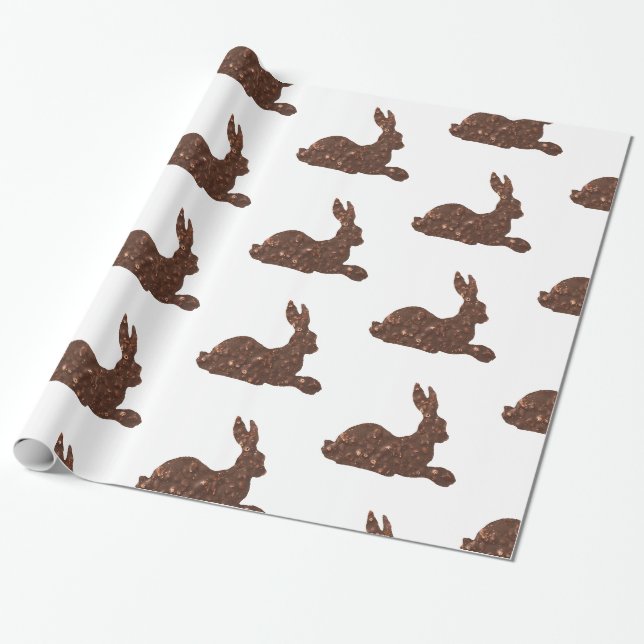 Glossy Wrapping Paper , Schokoladenoster Geschenkpapier (Ungerollt)