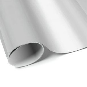 Glossy Wrapping Paper Silver Floral Geschenkpapier