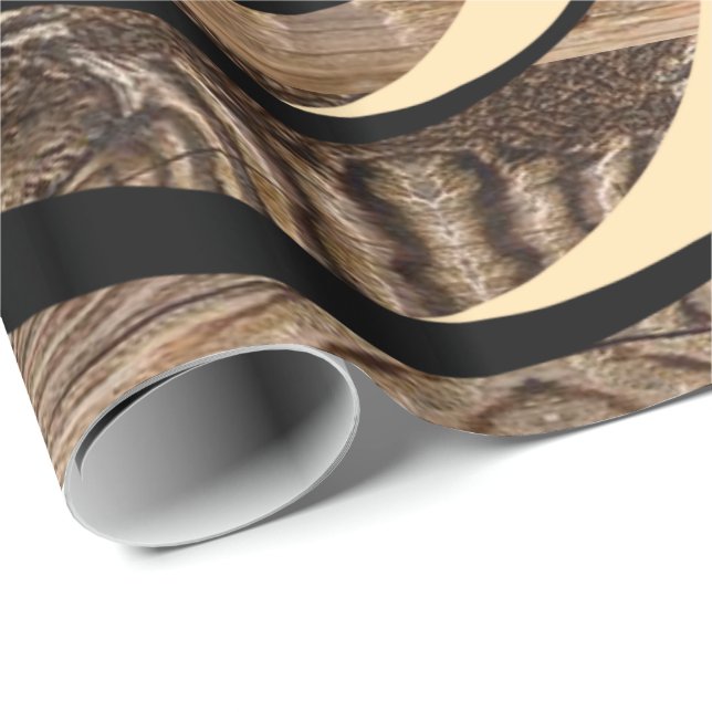 Glossy Wrapping Paper Wood Geschenkpapier (Rolleneckpunkt)