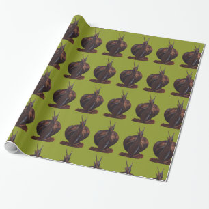 Glossy Wrapping Paper Zeichnend Schnecke, 30 x 2 f Geschenkpapier