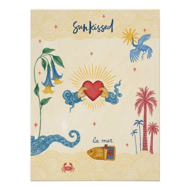 Glossyposter Sun Kissed - Mystische Kunstdrucke fü Poster (Vorderseite)