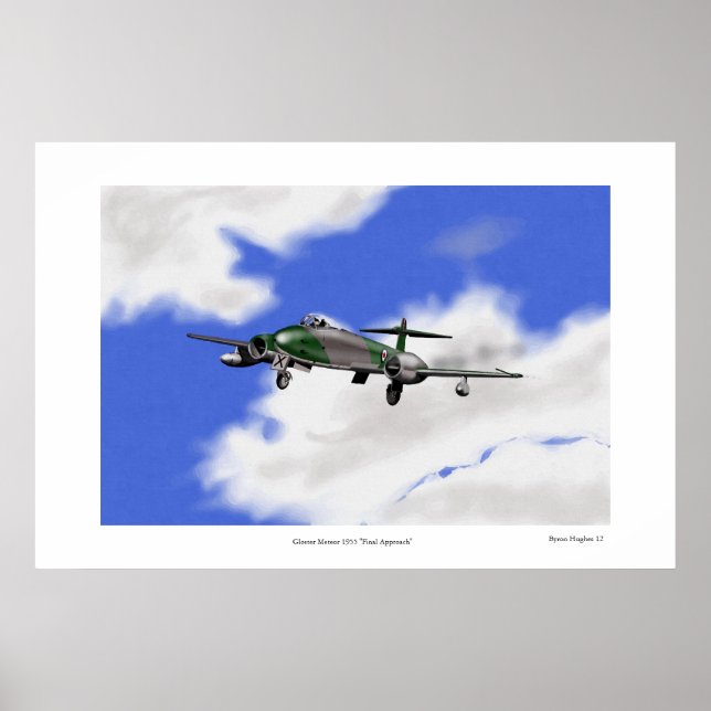 Gloster Meteor "Final Approach" Poster (Vorne)