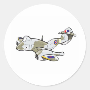 Gloster Meteor Runder Aufkleber