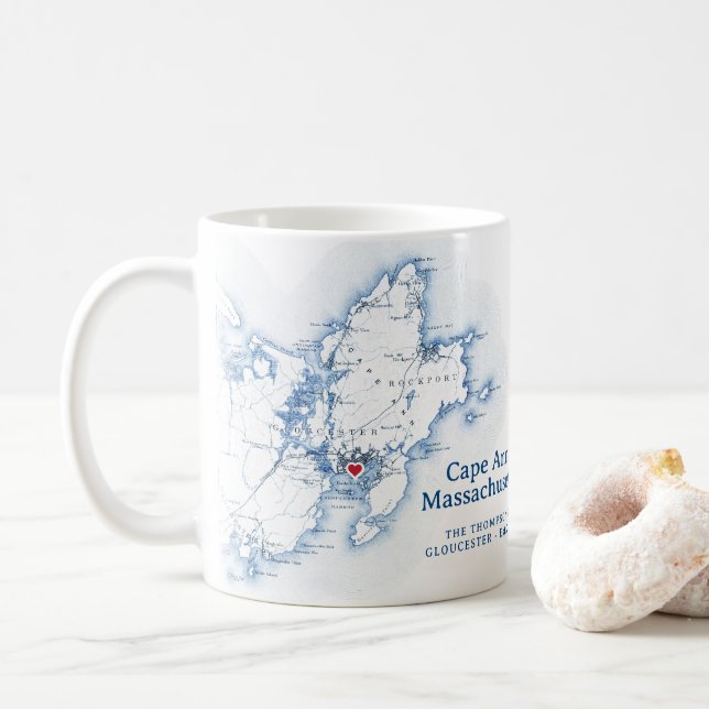 Gloucester Cape Ann Massachusetts Gift Kaffeetasse (Mit Donut)