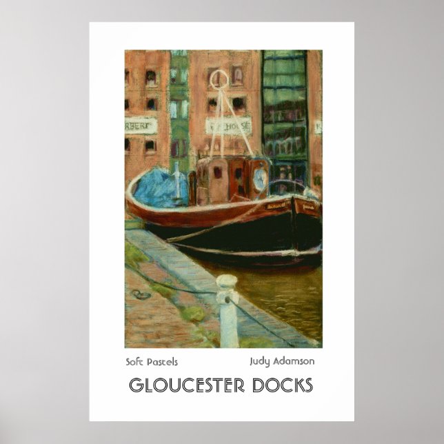 'Gloucester Docks' Print oder Poster (Vorne)