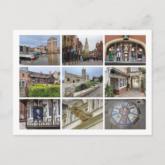 Gloucester Feiertagspostkarte (Vorderseite)