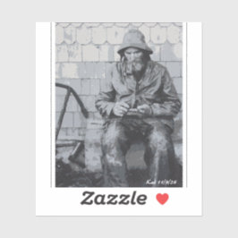 Gloucester Fisherman überwindet seine Nets Aufkleber