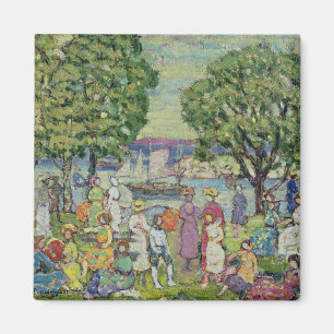 Gloucester-Hafen (Öl auf Leinwand) Magnet