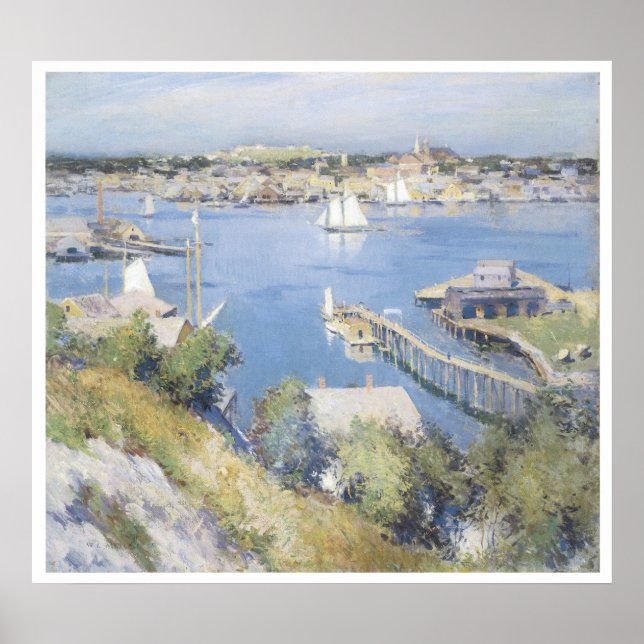 Gloucester Harbour, 1895 Willard Leroy Metcalf Poster (Vorne)