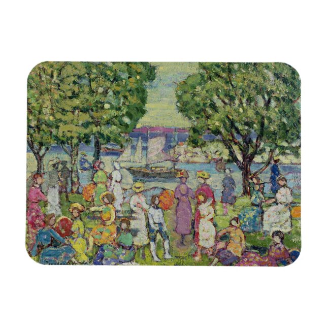 Gloucester Harbour (Öl auf Leinwand) Magnet (Horizontal)
