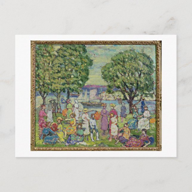 Gloucester Harbour (Öl auf Leinwand) Postkarte (Vorderseite)