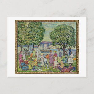 Gloucester Harbour (Öl auf Leinwand) Postkarte