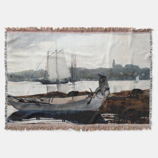 Gloucester Harbour und Dory Winslow Homer 1880 Decke (Vorderseite)