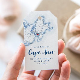 Gloucester MA Elegant Moderne Marine Gastgeschenk  Geschenkanhänger