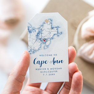 Gloucester MA Elegant Moderne Marine Gastgeschenk Geschenkanhänger