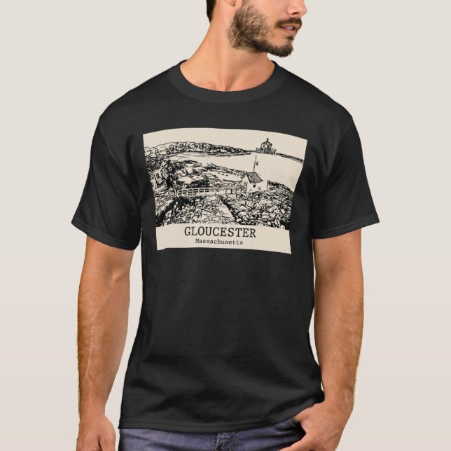 Gloucester Massachusetts Oversized T-Shirt (Vorderseite)