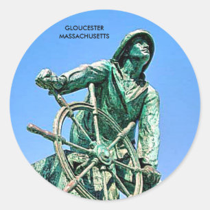 GLOUCESTER MASSACHUSETTS RUNDER AUFKLEBER