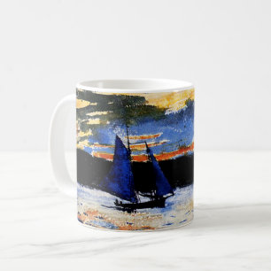 Gloucester-Sonnenuntergang-Gemälde von Winslow Hom Kaffeetasse