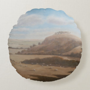 Gloucestershire Landschaft 2012 Rundes Kissen