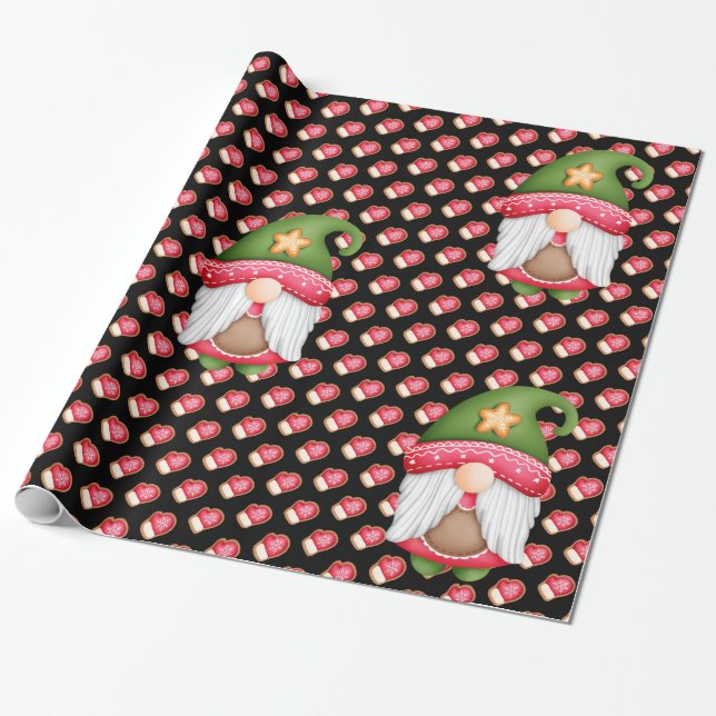 Glove Gnome Anpassungsfarbe Geschenkpapier (Ungerollt)