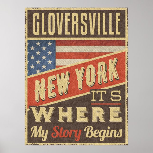 Gloversville New York Poster (Vorne)