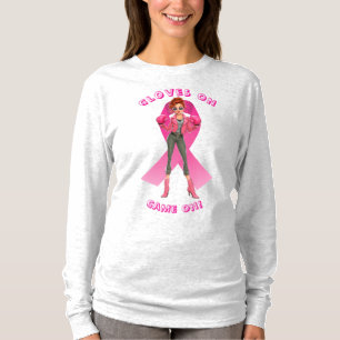 Gloves On, Game On! Brustkrebs-Bewusstsein T-Shirt