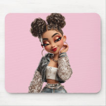 Glow Getter-Mauspad | Sparkle Denim Glam