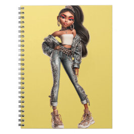 Glow Getter Yellow Spiral Photo Notebook Notizblock