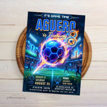 Glow Neon Fußball - Futuristische Fußball Geburtst