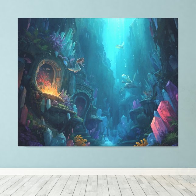 Glow of the Forgotten Depths Leinwanddruck (Insitu (Holzboden))