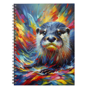 Glow Otter Notizbuch Notizblock