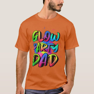 Glow Party Dad Kostüm 80er Glow Vollmond Party fr T-Shirt