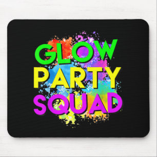 Glow Party Squad Halloween-Kostüm für Frauen Männe Mousepad
