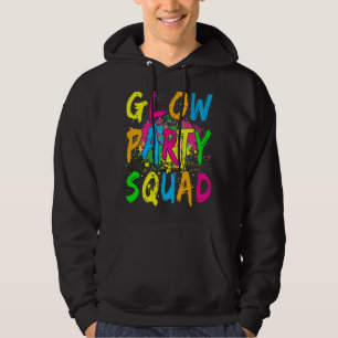 Glow Party Squad Let's Glow Crazy 80er Retro Costu Hoodie