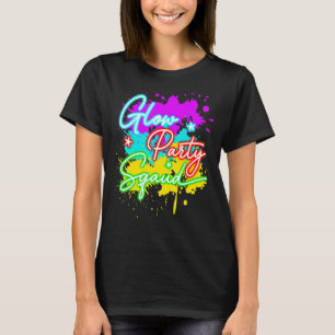 Glow Party Squad Paint Spritzer Effekt Lassen Sie T-Shirt