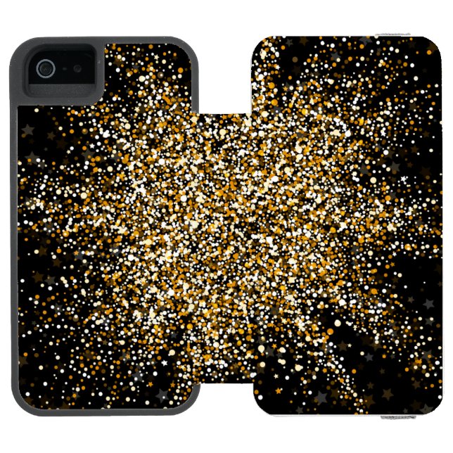 Glow Star 1 Incipio iPhone Geldbeutel-Hülle (Folio Geöffnet)