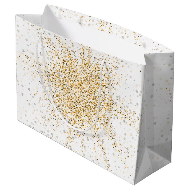 Glow Star 2 Große Geschenktüte (Rückseite Schrägansicht)