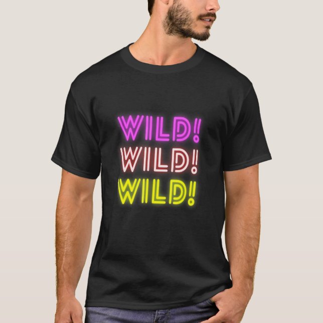 Glow Wild Tee Grafik Oberteil (Vorderseite)
