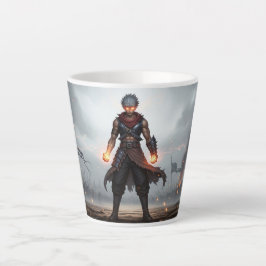 Glowing Fists | Dark Anime Warrior Mug Milchtasse