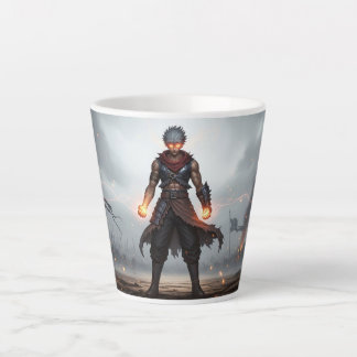 Glowing Fists | Dark Anime Warrior Mug Milchtasse