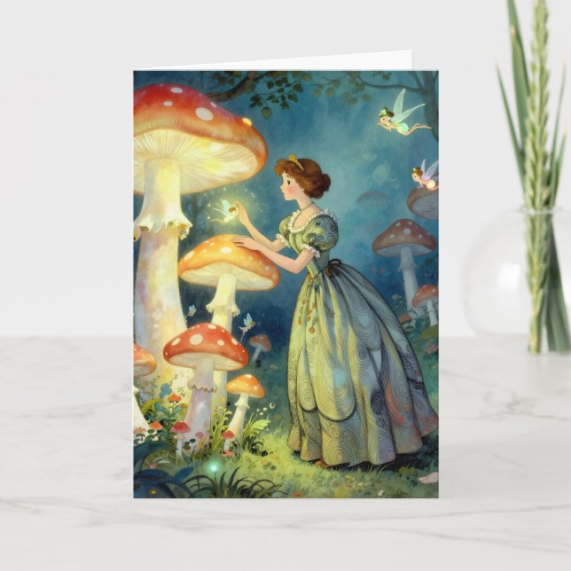 Glowing giant mushroom garden karte (Vorderseite)